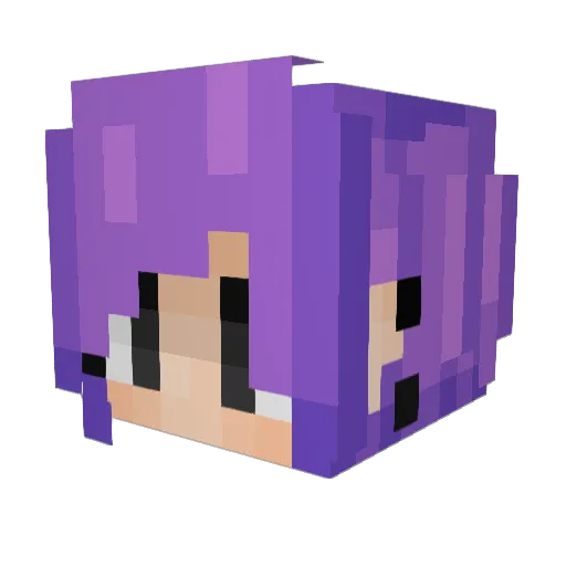 Goredoll13 Minecraft avatar head, 3D render