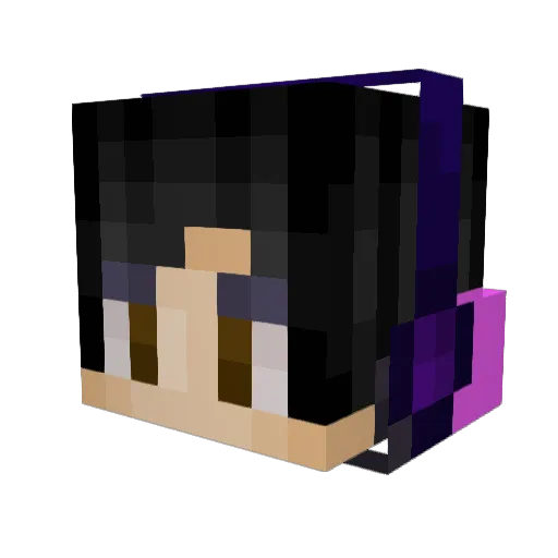 Goremyu Minecraft avatar head, 3D render
