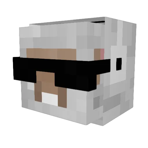 Gorespine Minecraft avatar head, 3D render