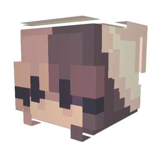 GorexBunny Minecraft avatar head, 3D render