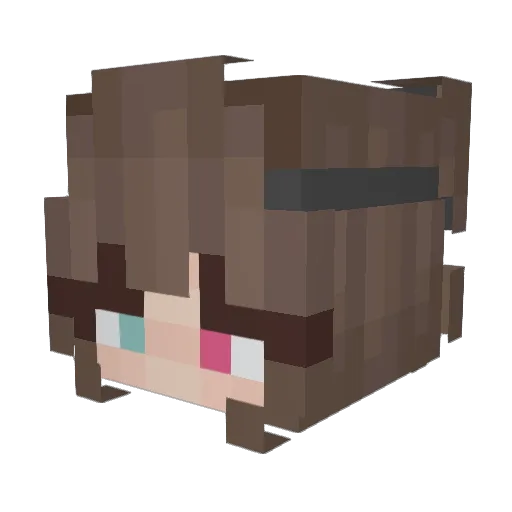 Gorezende Minecraft avatar head, 3D render