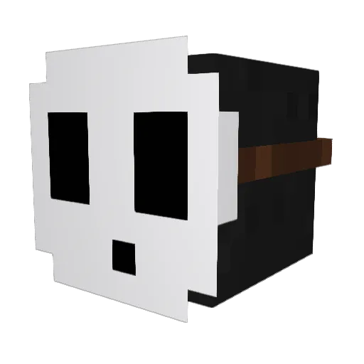Gorffay Minecraft avatar head, 3D render