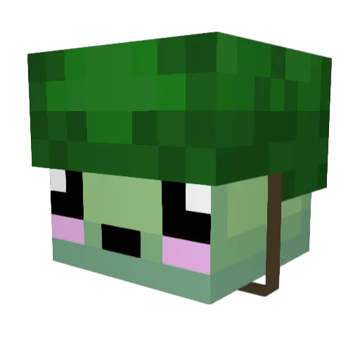 Gorfius Minecraft avatar head, 3D render