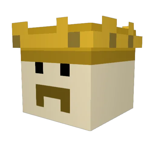 Gorg5019 Minecraft avatar head, 3D render