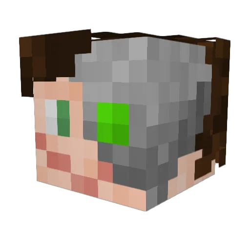 GorganMiver Minecraft avatar head, 3D render