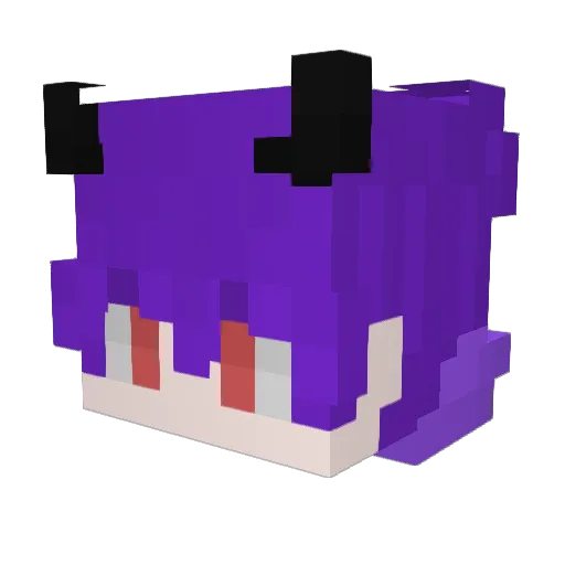 Gorgatito Minecraft avatar head, 3D render