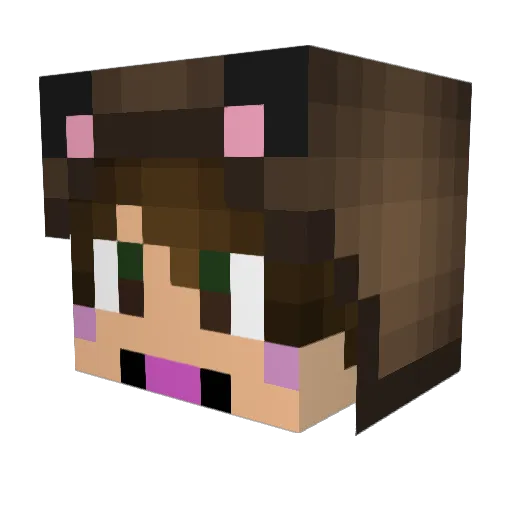 GorginaGuido Minecraft avatar head, 3D render
