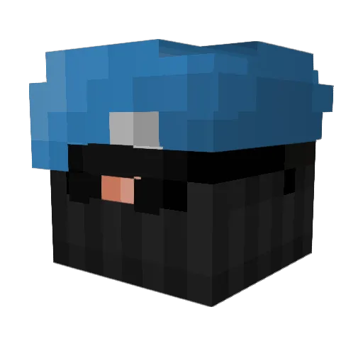 Gorgitron Minecraft avatar head, 3D render