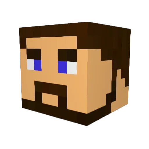 Gorgonot Minecraft avatar head, 3D render