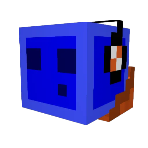 Gorgonzone Minecraft avatar head, 3D render