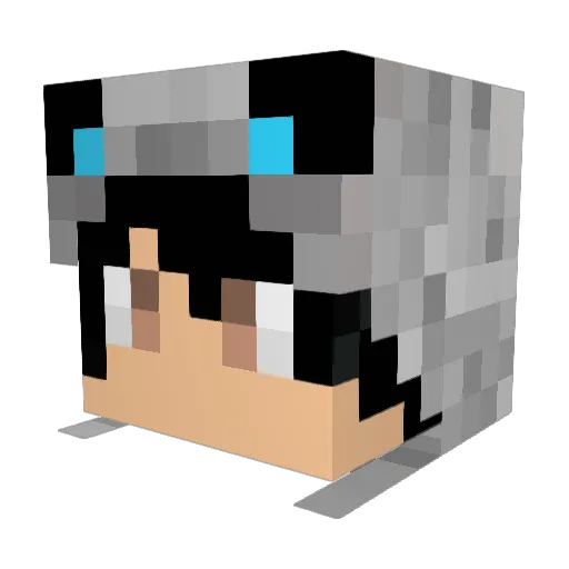 GorgothNZ Minecraft avatar head, 3D render