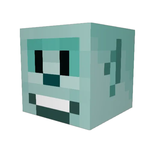 Goriik Minecraft avatar head, 3D render