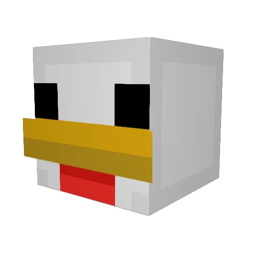 GorilaAs Minecraft avatar head, 3D render
