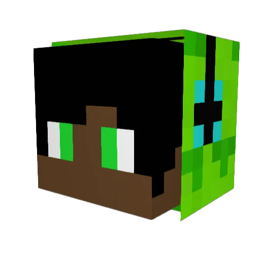 Gorilla6989 Minecraft avatar head, 3D render
