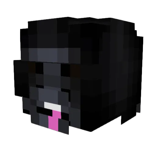 GorillaCZ Minecraft avatar head, 3D render