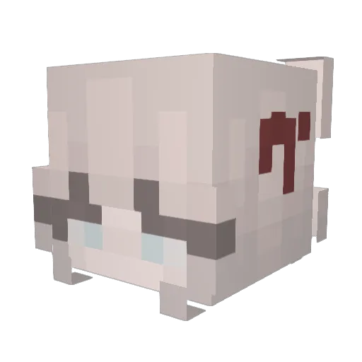 GorillaJones9125 Minecraft avatar head, 3D render