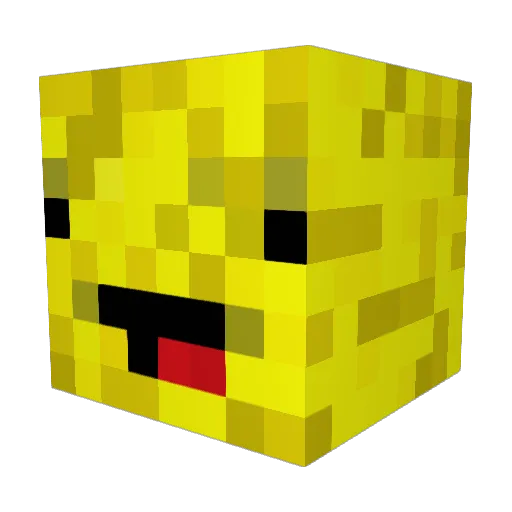GorillaLoL Minecraft avatar head, 3D render