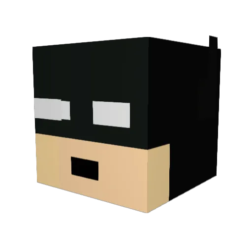 GorillaMan41 Minecraft avatar head, 3D render