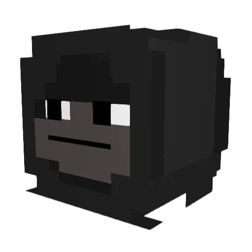 GorilleLibre Minecraft avatar head, 3D render