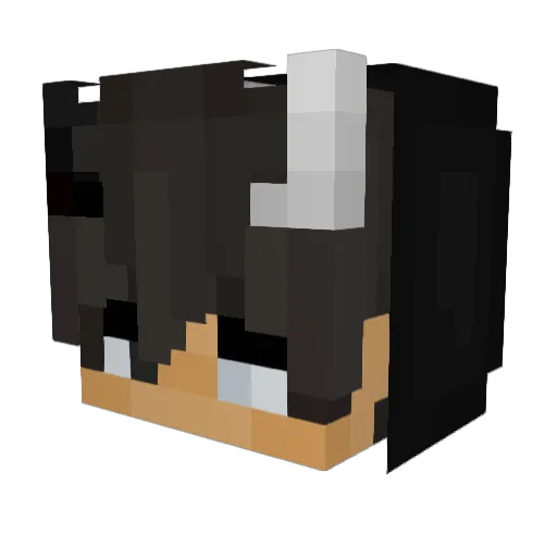 GorkeGHG Minecraft avatar head, 3D render