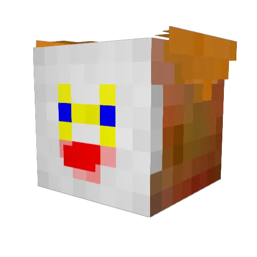 Gornfritz Minecraft avatar head, 3D render