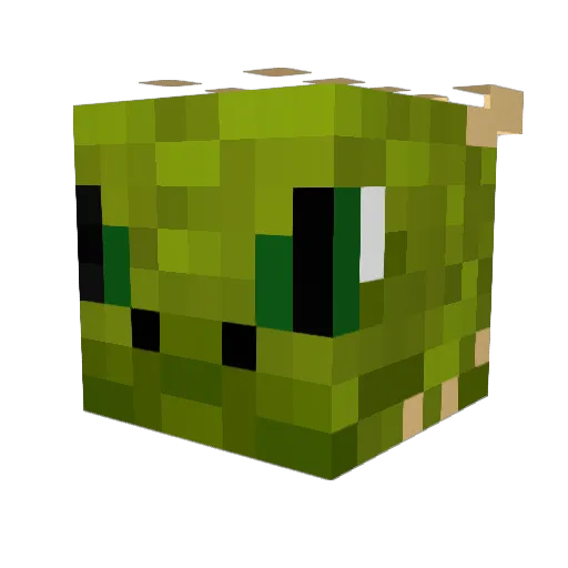 Gornstrong Minecraft avatar head, 3D render