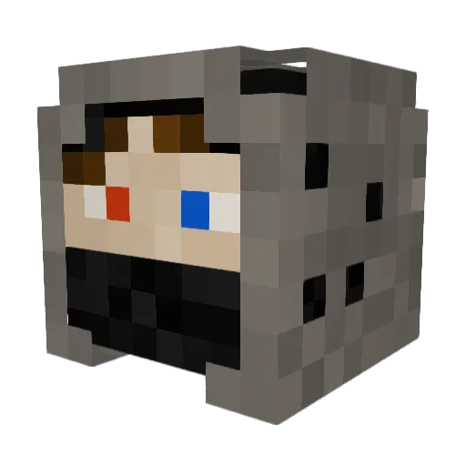 Gorol13 Minecraft avatar head, 3D render