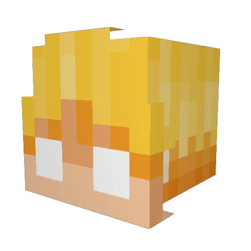 Goron1205 Minecraft avatar head, 3D render