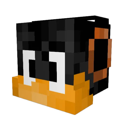 Gorronete Minecraft avatar head, 3D render