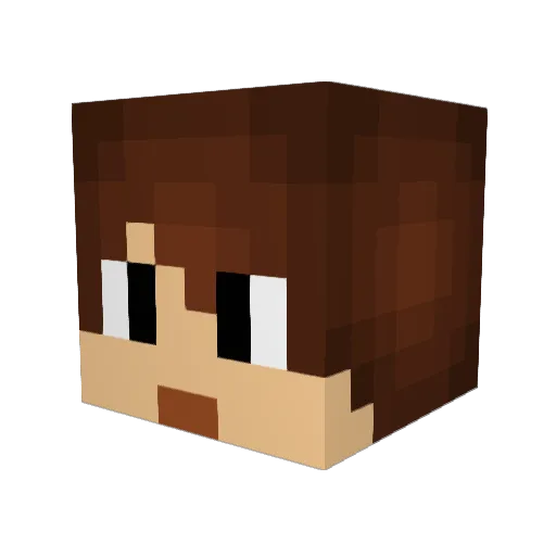 GorshadDark Minecraft avatar head, 3D render