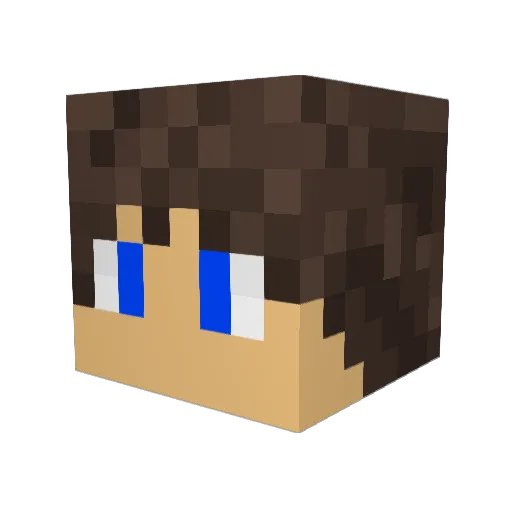 Gorske Minecraft avatar head, 3D render