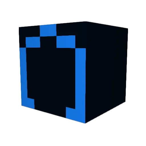 Gortdon Minecraft avatar head, 3D render