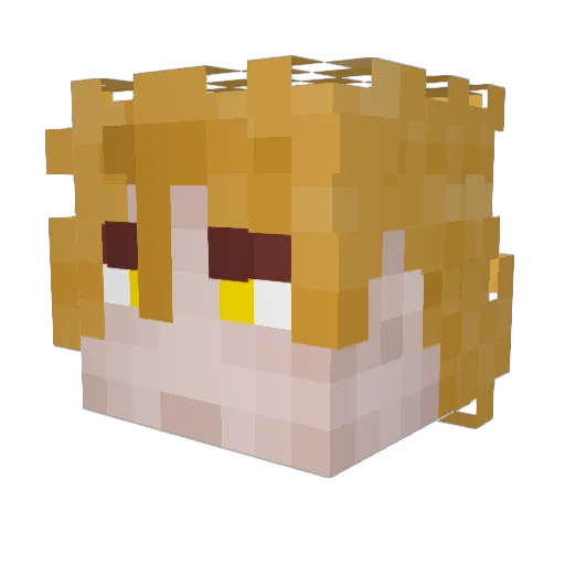 Gorthaur_on Minecraft avatar head, 3D render