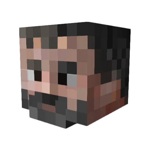 Gortii Minecraft avatar head, 3D render