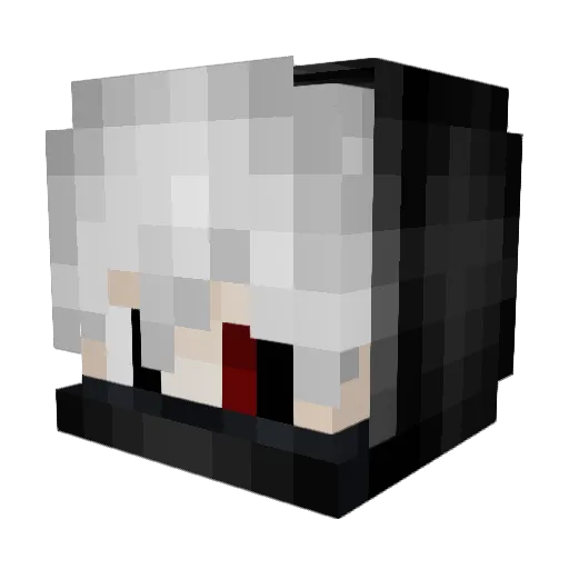 Gorty_EX Minecraft avatar head, 3D render