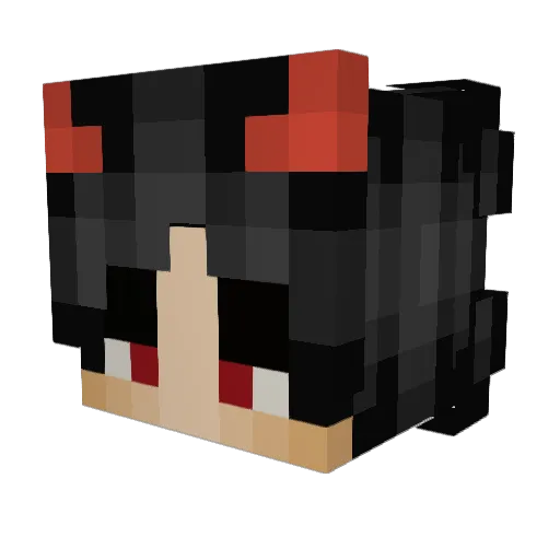 GoruX Minecraft avatar head, 3D render