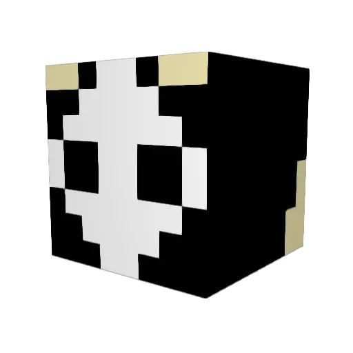 Gorufi2 Minecraft avatar head, 3D render