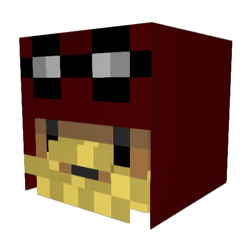 Gorunn Minecraft avatar head, 3D render