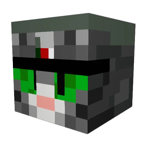 Gorvoslov Minecraft avatar head, 3D render