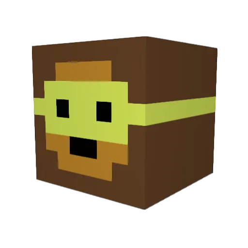 GosTheBus Minecraft avatar head, 3D render