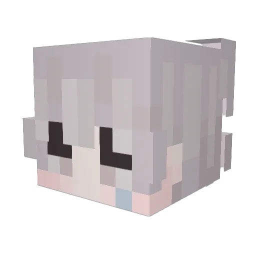 Gosgh Minecraft avatar head, 3D render