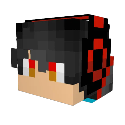 GoshMartins Minecraft avatar head, 3D render