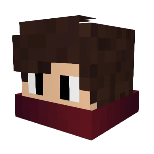 GoshyEdits Minecraft avatar head, 3D render