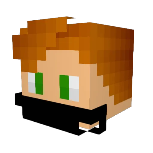 Gosta83 Minecraft avatar head, 3D render