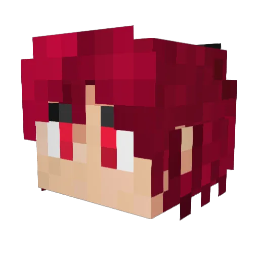 GosuGasu Minecraft avatar head, 3D render