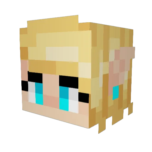 Gosu_V Minecraft avatar head, 3D render