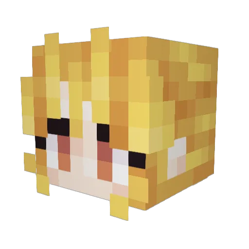 Got0h Minecraft avatar head, 3D render
