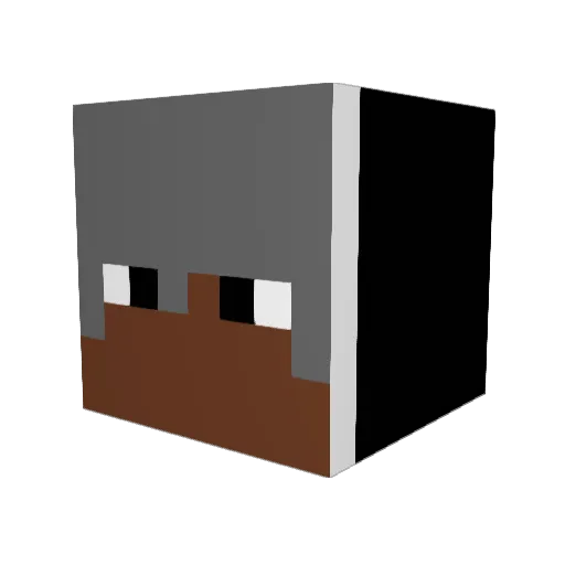GotHitReg Minecraft avatar head, 3D render