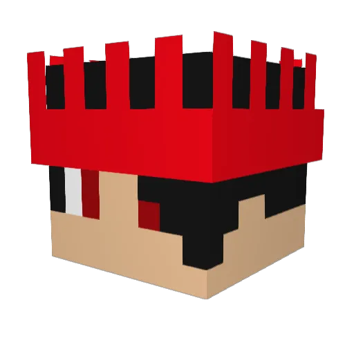 GotMine Minecraft avatar head, 3D render