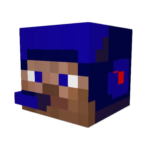 GotSpace Minecraft avatar head, 3D render